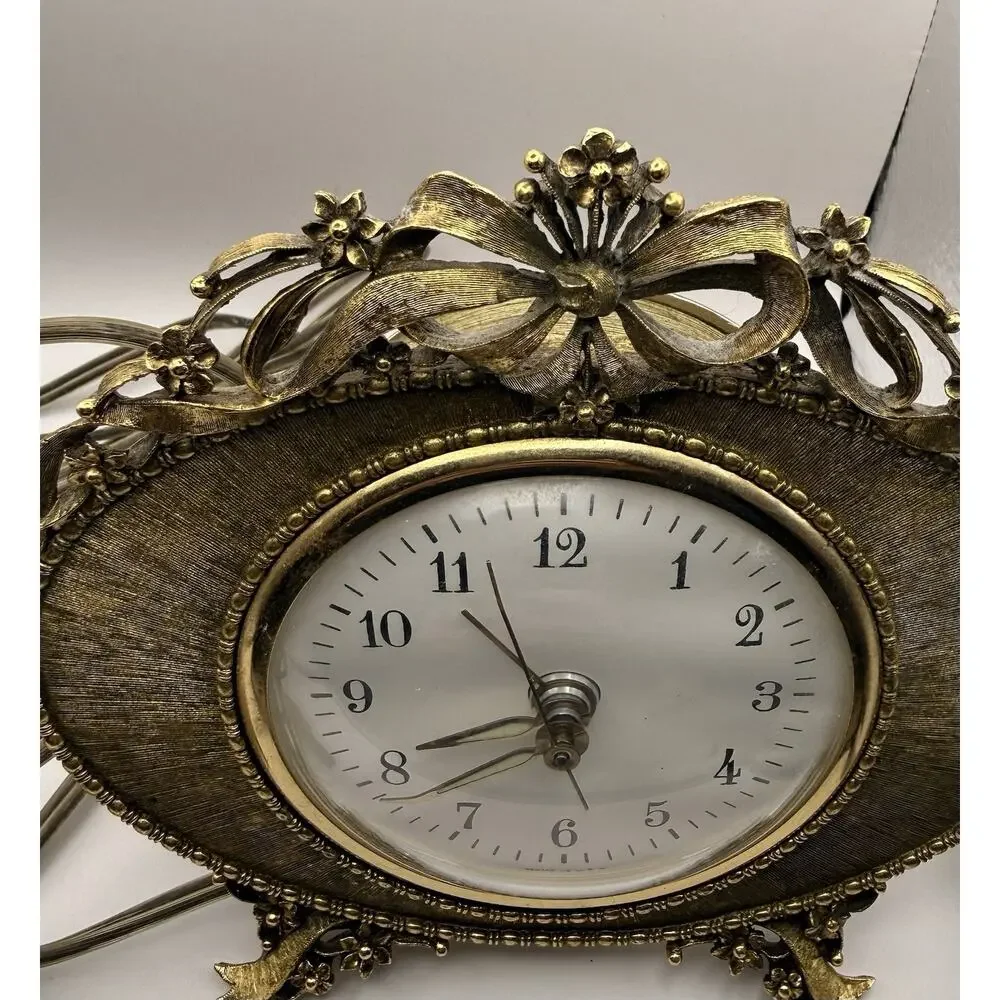 Vintage Matson Garden Party Electric Clock Working Ex Condition Hollywood Regenc